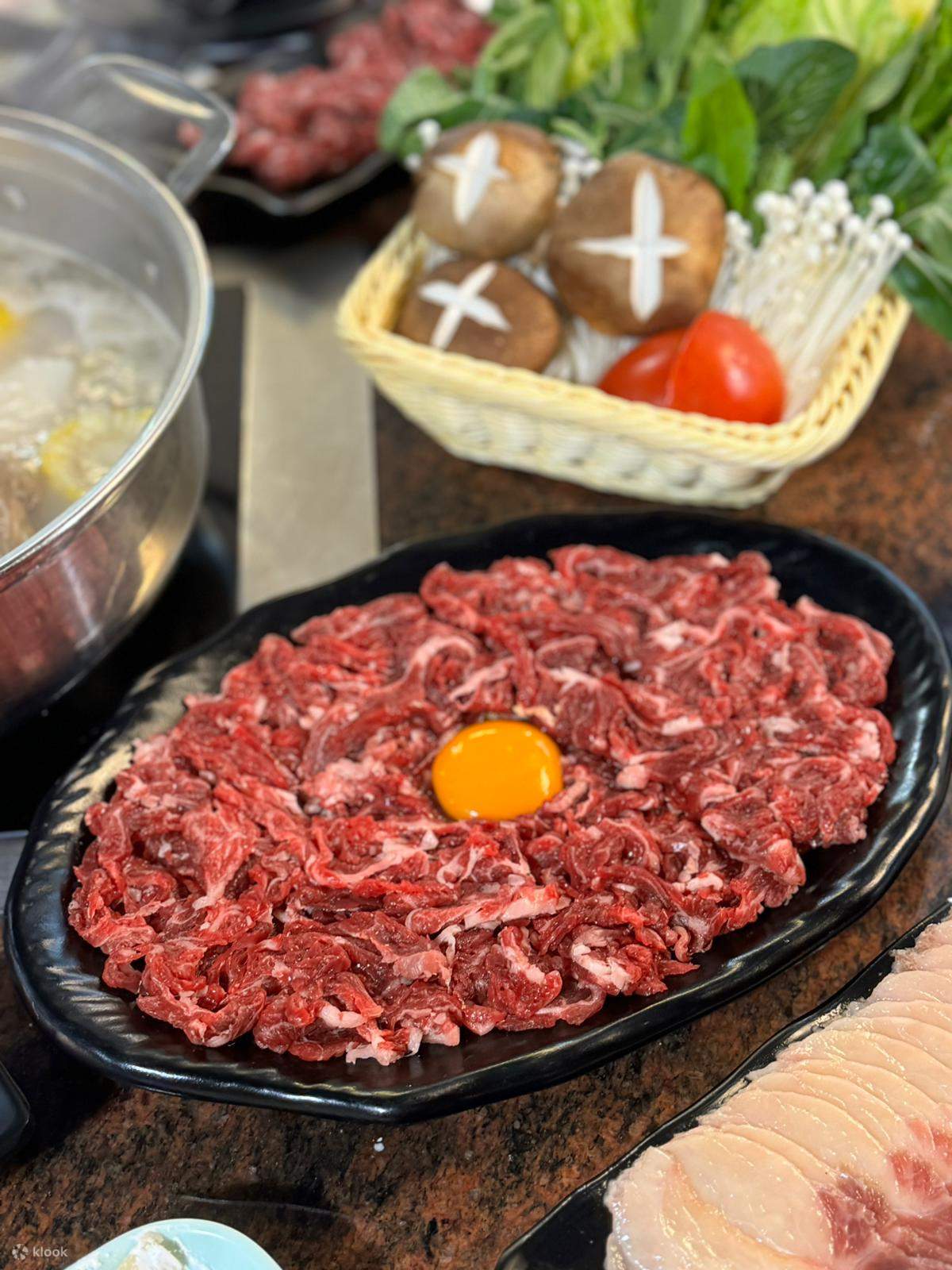 Winter Steam Pot Restaurant Chaoshan handcut beef hotpot set meal Mong Kok Klook Australia